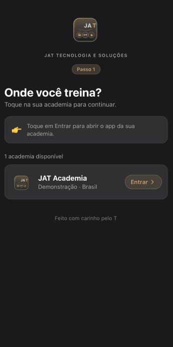 Tela inicial do app com menu explorar
